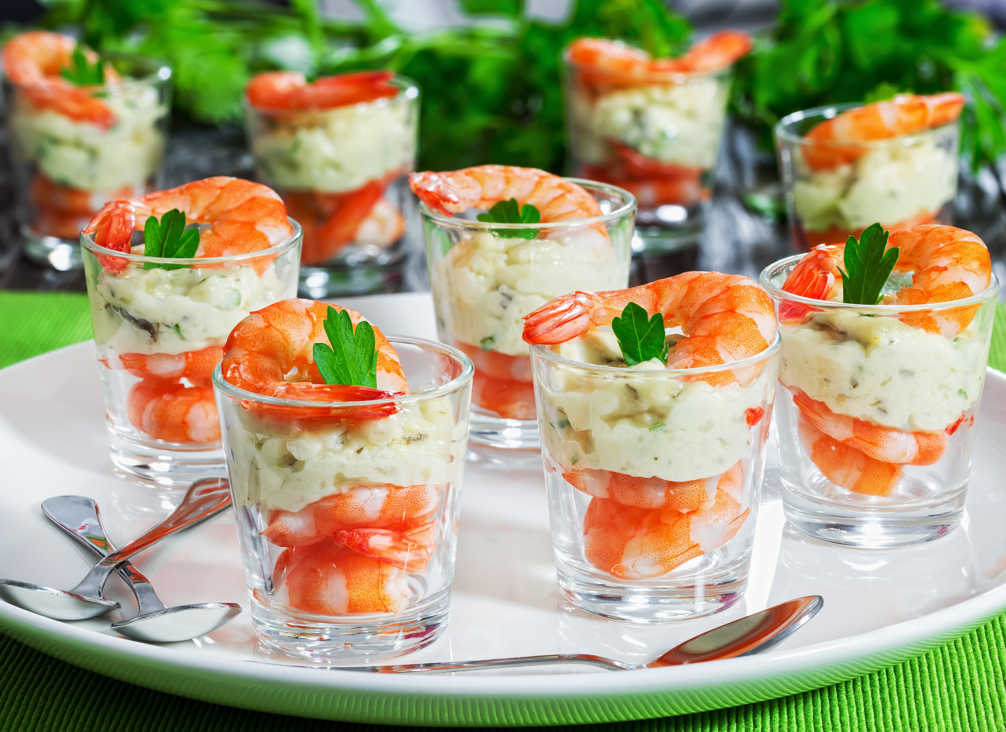 Verrines de crevettes de La Cafet Ponote